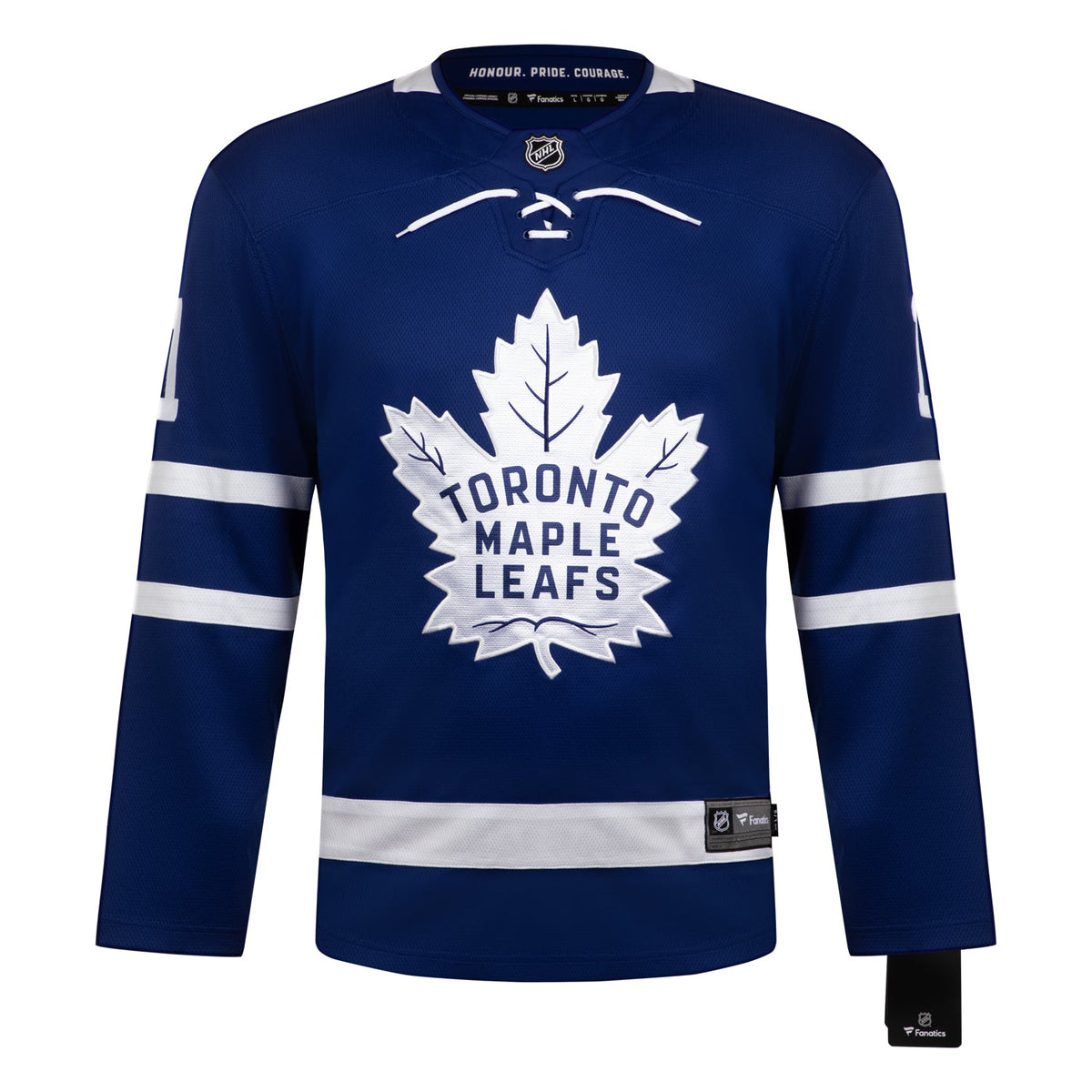 Gary Leeman Autographed Toronto Maple Leafs Blue Fanatics Breakaway Jersey product image 2, provided for visual reference