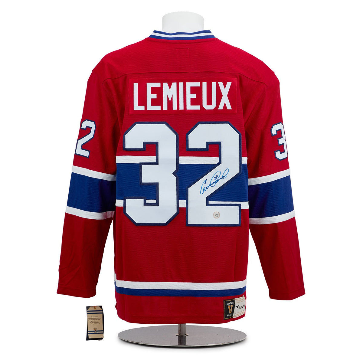 Claude Lemieux Signed Montreal Canadiens Fanatics Throwback Jersey product image 1, provided for visual reference and