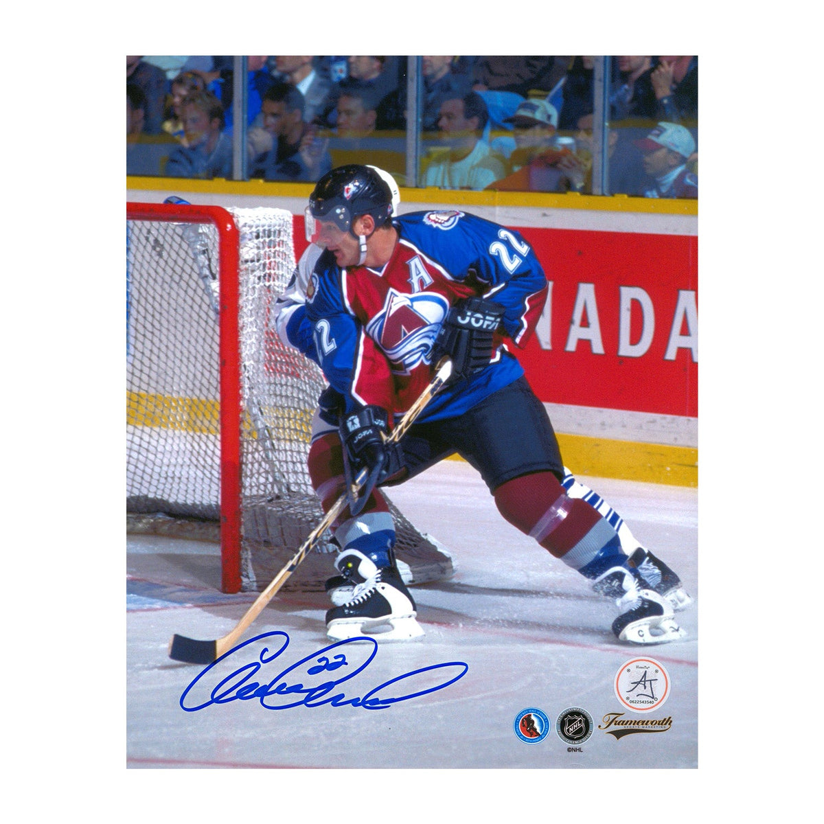 Claude Lemieux Autographed Colorado Avalanche Game Action 8x10 Photo product image 1, provided for visual reference and