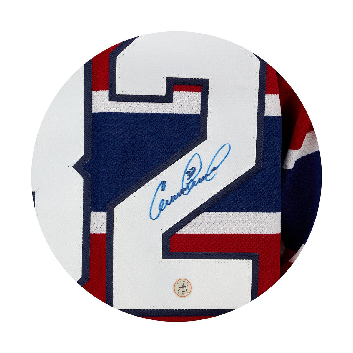 Claude Lemieux Autographed Montreal Canadiens Vintage CCM Jersey product image 3, provided for visual reference and product