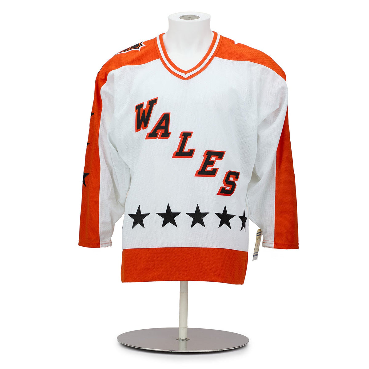 Mario Lemieux Signed Wales Conference 1986 All-Star Vintage CCM Jersey product image 2, provided for visual reference and