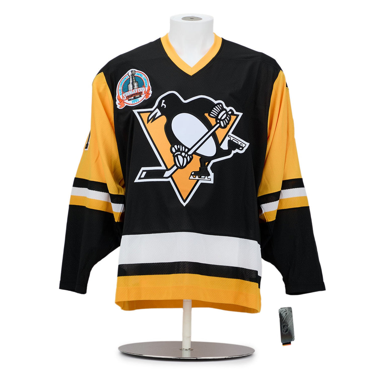 Pittsburgh Penguins Team Signed 1991 Stanley Cup adidas Jersey #24/91 product image 2, provided for visual reference and