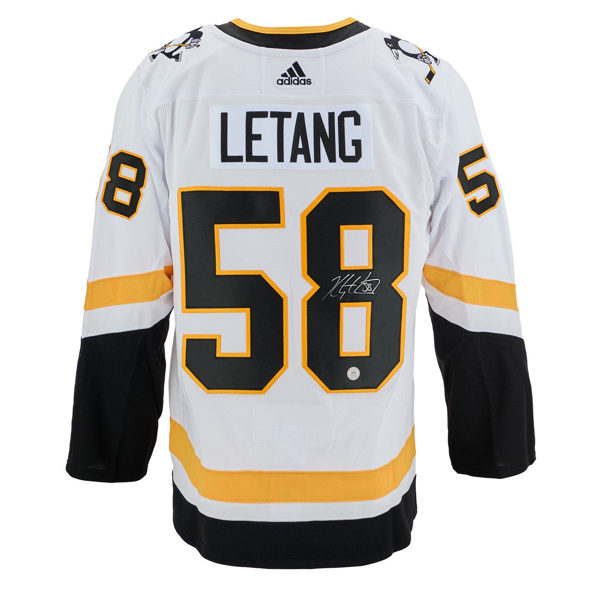 Kris Letang Signed Pittsburgh Penguins Reverse Retro adidas Jersey product image 1, provided for visual reference and