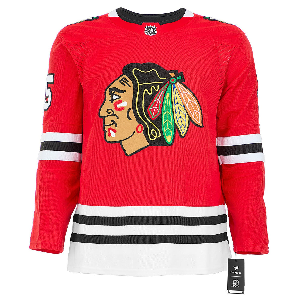 Artyom Levshunov Signed Chicago Blackhawks Fanatics Premium Jersey product image 2, provided for visual reference and