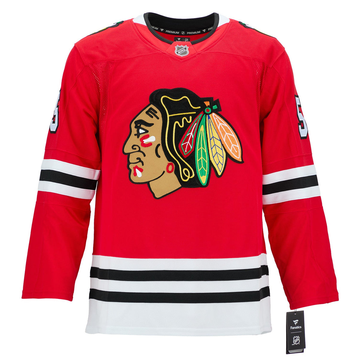 Artyom Levshunov Chicago Blackhawks Signed & Dated 1st Goal Jersey #/55 product image 2, provided for visual reference and