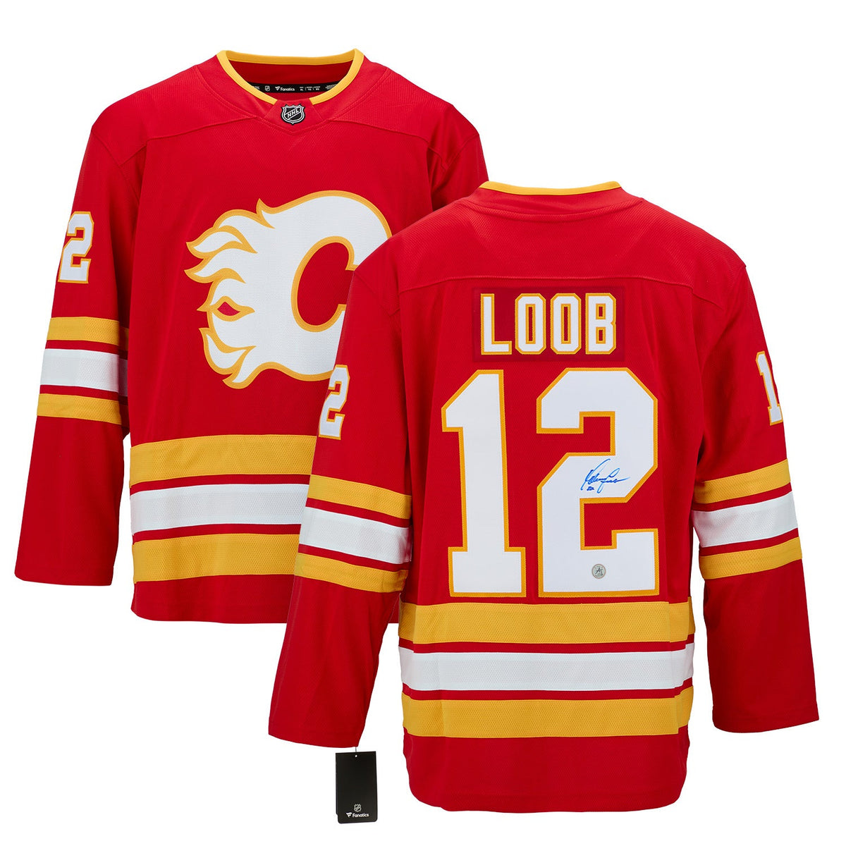 Hakan Loob Signed Calgary Flames Fanatics Breakaway Jersey product image 3, provided for visual reference and product detail