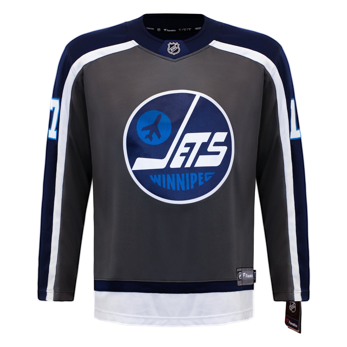 Adam Lowry Signed Winnipeg Jets Special Edition Fanatics Breakaway Jersey product image 2, provided for visual reference and