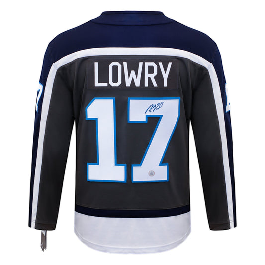 Adam Lowry Signed Winnipeg Jets Special Edition Fanatics Breakaway Jersey product image 1, provided for visual reference and