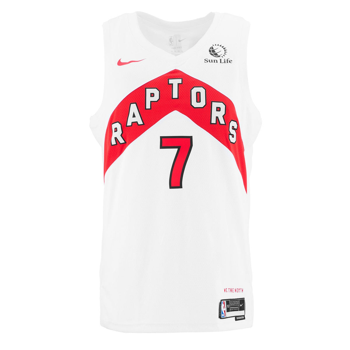 Kyle Lowry Signed Toronto Raptors White Nike Swingman Jersey product image 2, provided for visual reference and product