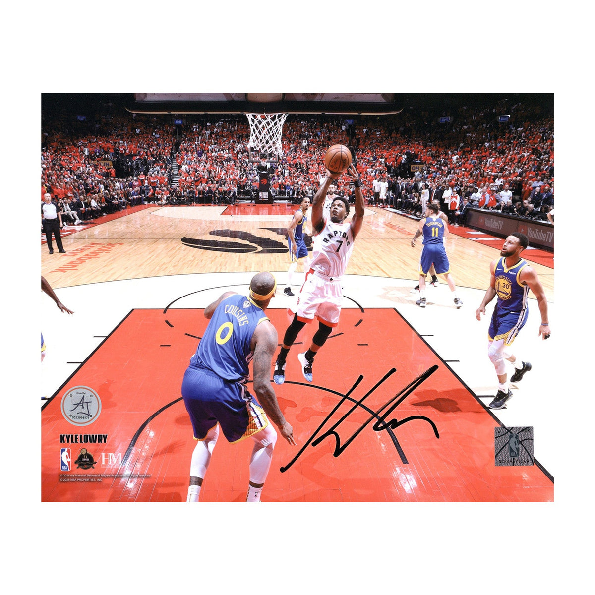 Kyle Lowry Signed Toronto Raptors Shooting 8x10 Photo product image 1, provided for visual reference and product detail