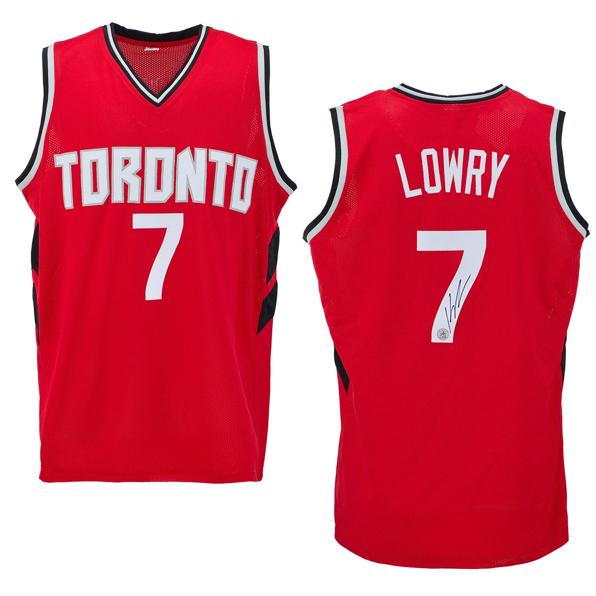 Kyle Lowry Autographed Toronto Basketball City Design Jersey product image 3, provided for visual reference and product