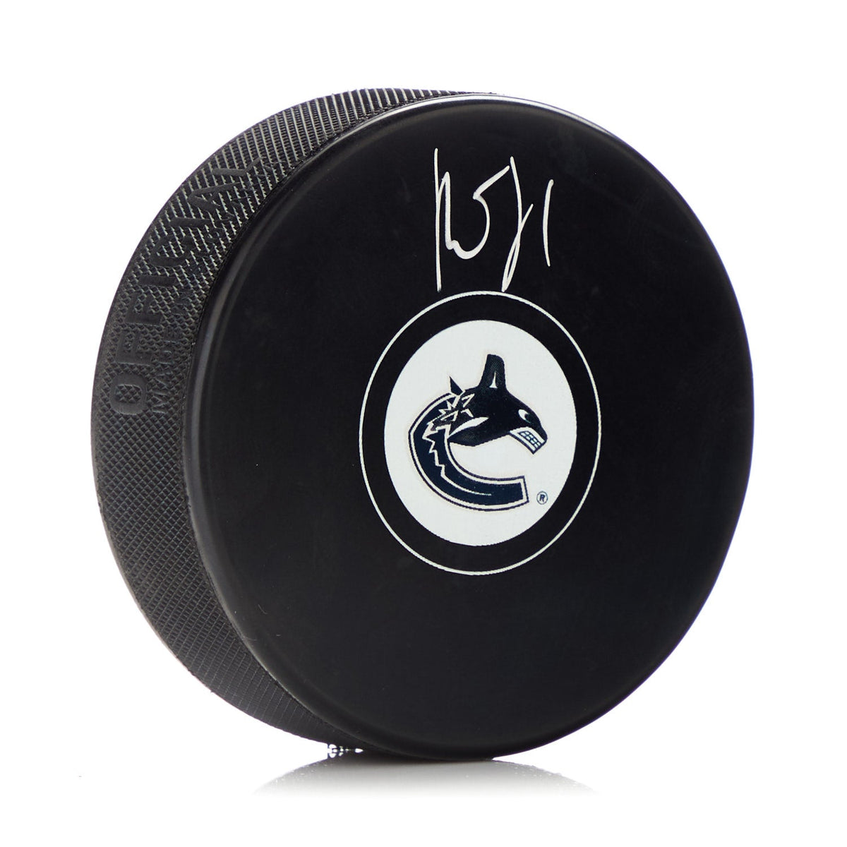 Roberto Luongo Autographed Vancouver Canucks Hockey Puck product image 1, provided for visual reference and product detail