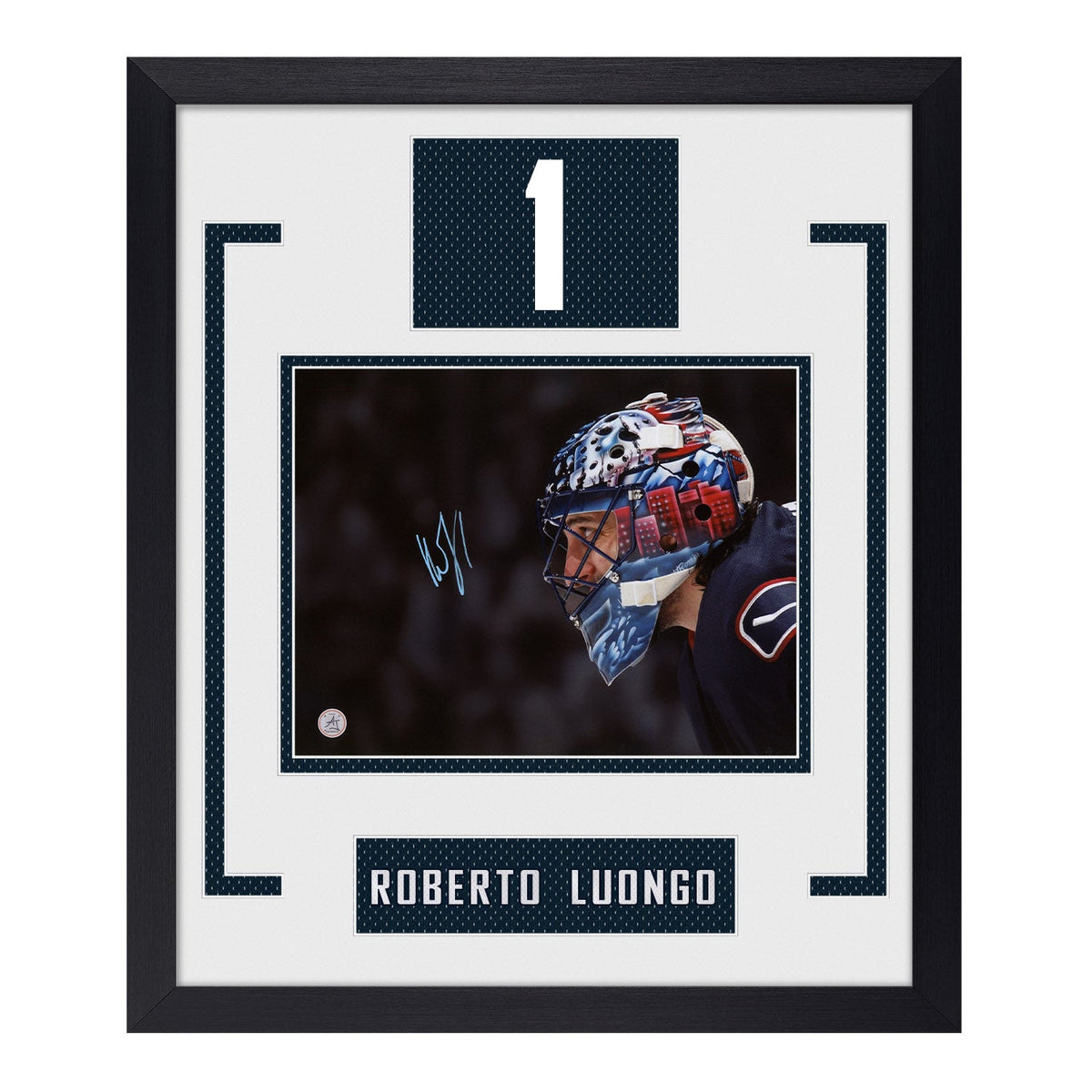 Roberto Luongo Signed Vancouver Canucks Authentic Number 23x27 Frame product image 1, provided for visual reference and