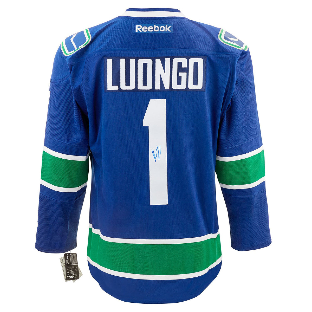 Roberto Luongo Signed Vancouver Canucks Vintage Reebok Jersey product image 1, provided for visual reference and product