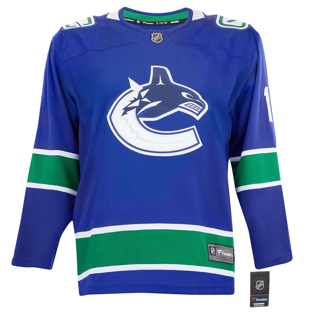 Roberto Luongo Autographed Vancouver Canucks Fanatics Breakaway Jersey product image 2, provided for visual reference and