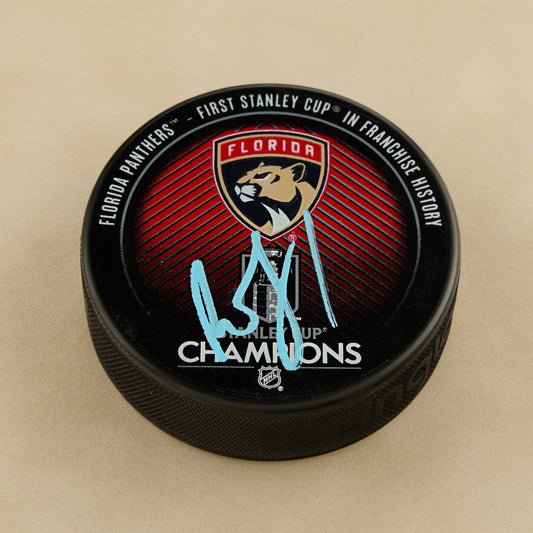 Roberto Luongo Signed Florida Panthers 2024 Stanley Cup Puck product image 1, provided for visual reference and product