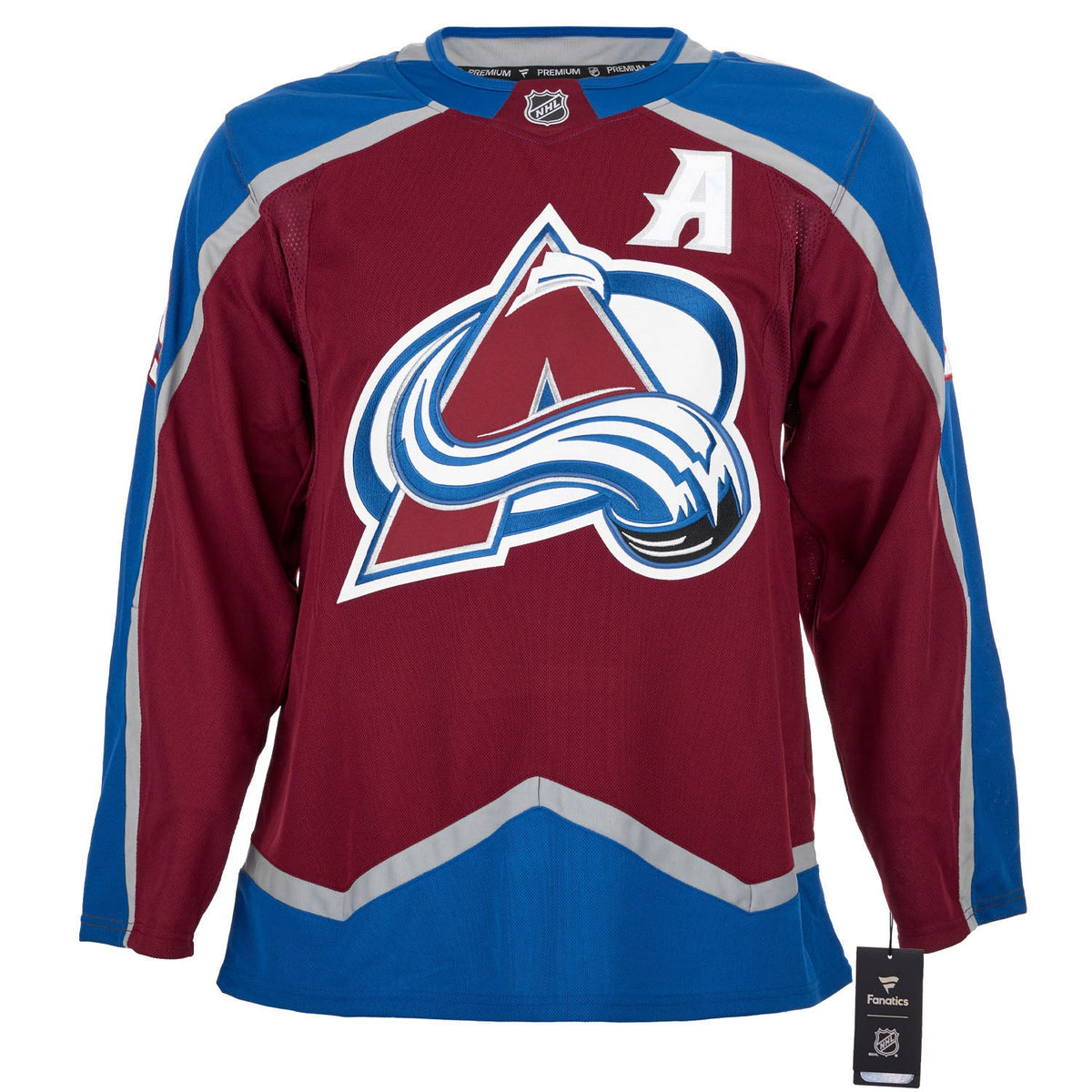 Nathan Mackinnon Signed Colorado Avalanche Fanatics Premium Jersey product image 2, provided for visual reference and