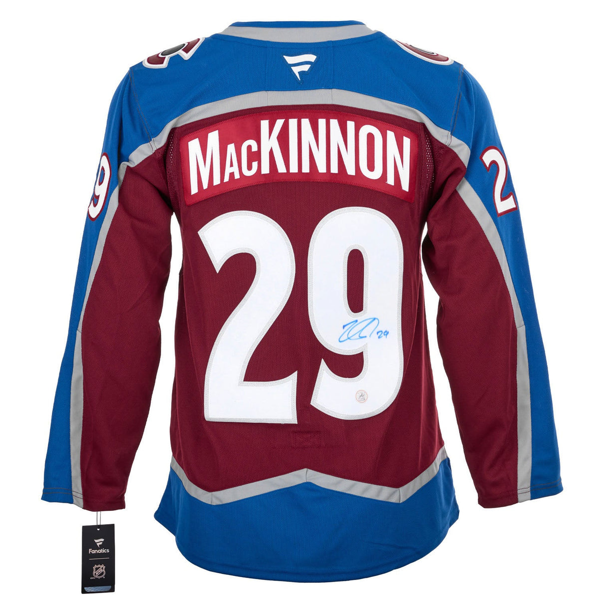 Nathan Mackinnon Signed Colorado Avalanche Fanatics Premium Jersey product image 1, provided for visual reference and