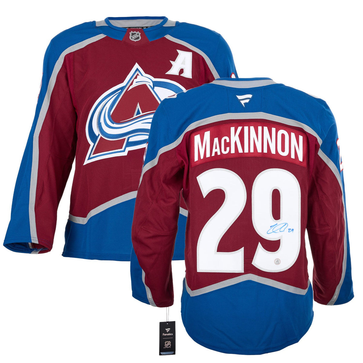 Nathan Mackinnon Signed Colorado Avalanche Fanatics On Ice Authentic Jersey product image 3, provided for visual reference