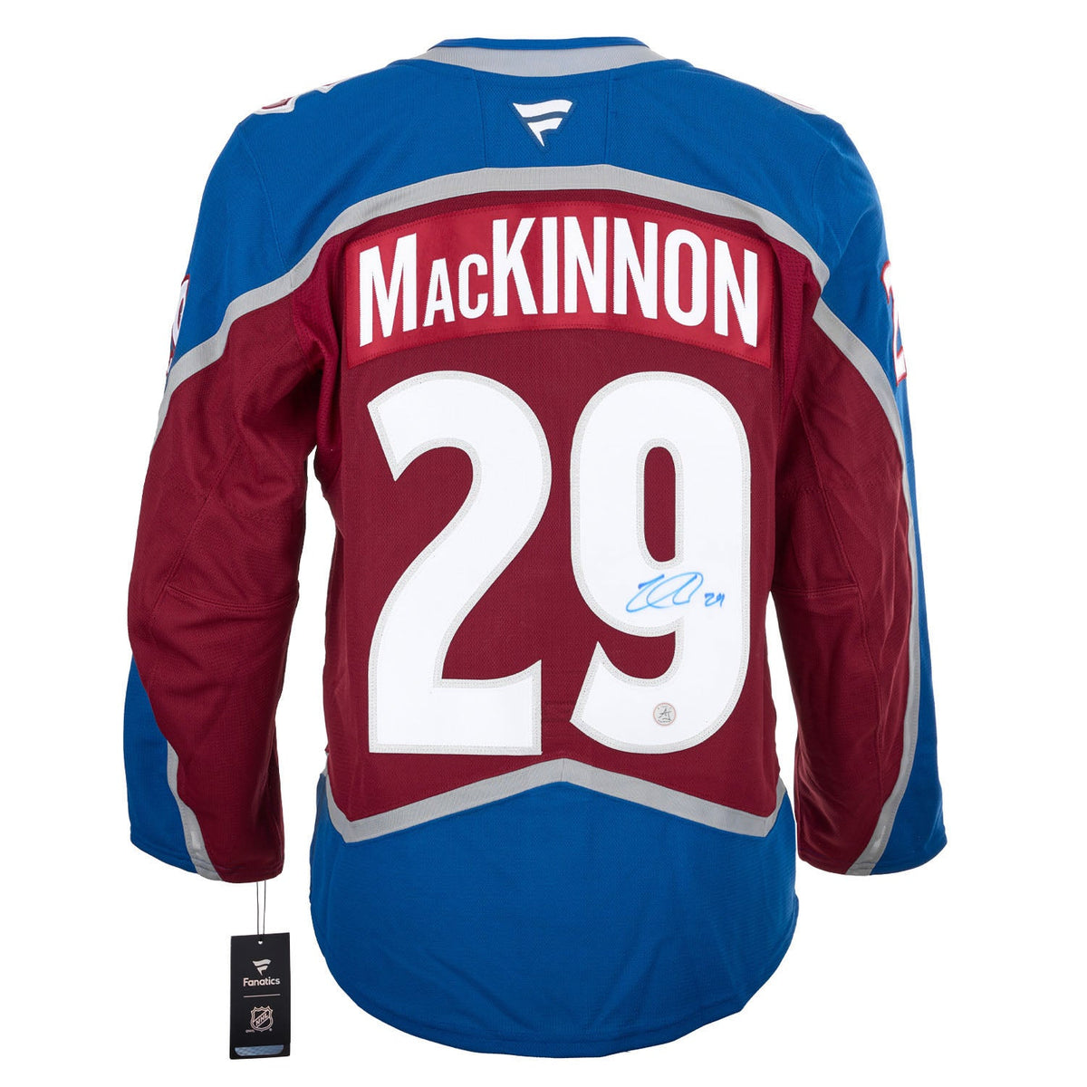 Nathan Mackinnon Signed Colorado Avalanche Fanatics On Ice Authentic Jersey product image 1, provided for visual reference