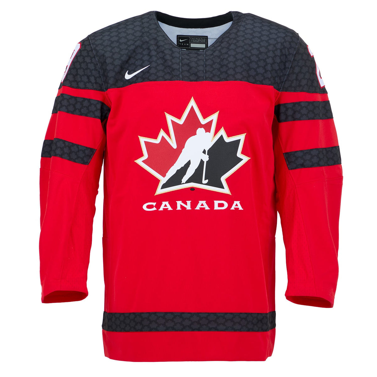 Nathan Mackinnon Autographed Team Canada Red Nike Hockey Jersey product image 2, provided for visual reference and product