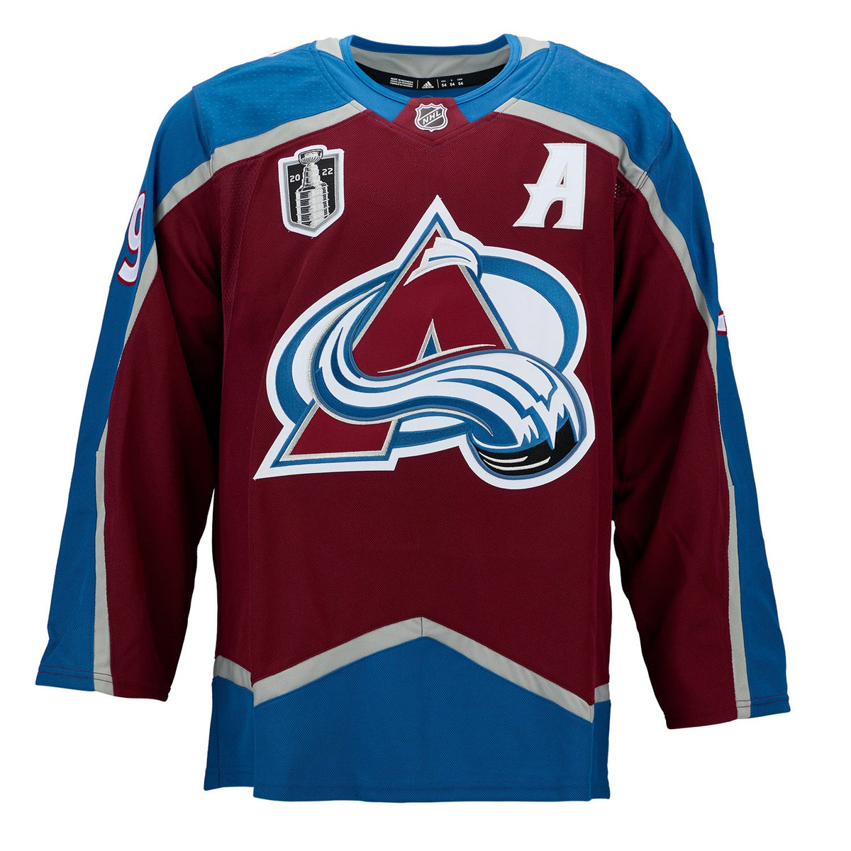 Nathan Mackinnon Colorado Avalanche Signed 2022 Stanley Cup adidas Jersey product image 2, provided for visual reference and