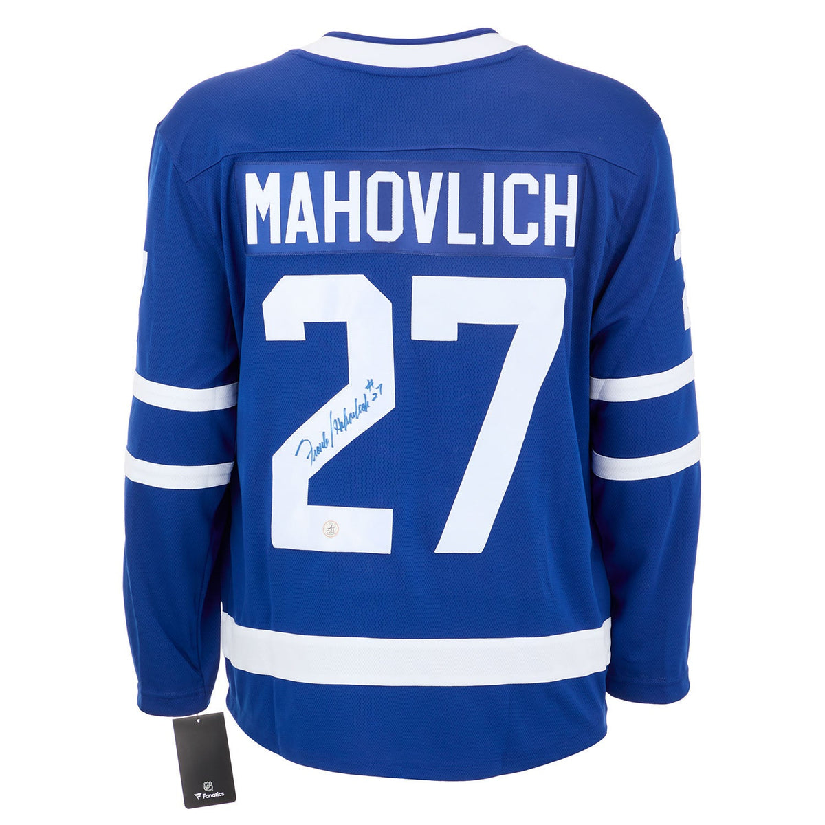Frank Mahovlich Autographed Toronto Maple Leafs Fanatics Breakaway Jersey product image 1, provided for visual reference and