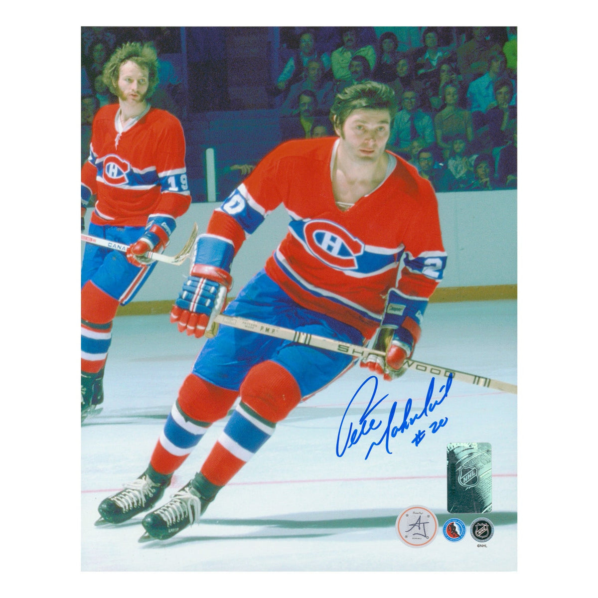 Peter Mahovlich Signed Montreal Canadiens Playmaker 8x10 Photo product image 1, provided for visual reference and product