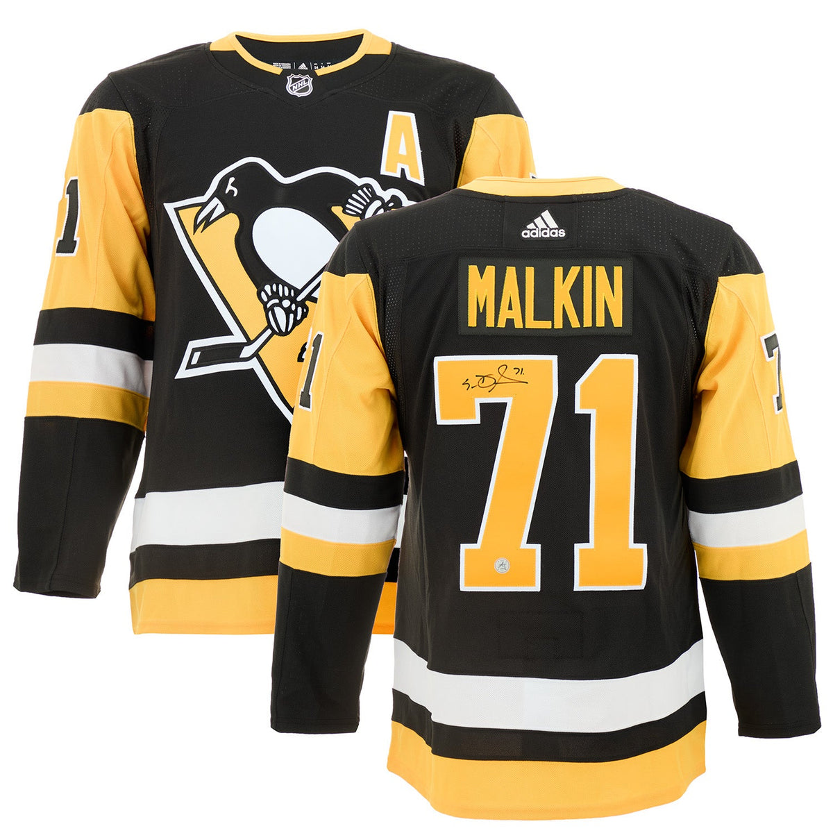 Evgeni Malkin Autographed Pittsburgh Penguins adidas Jersey product image 3, provided for visual reference and product