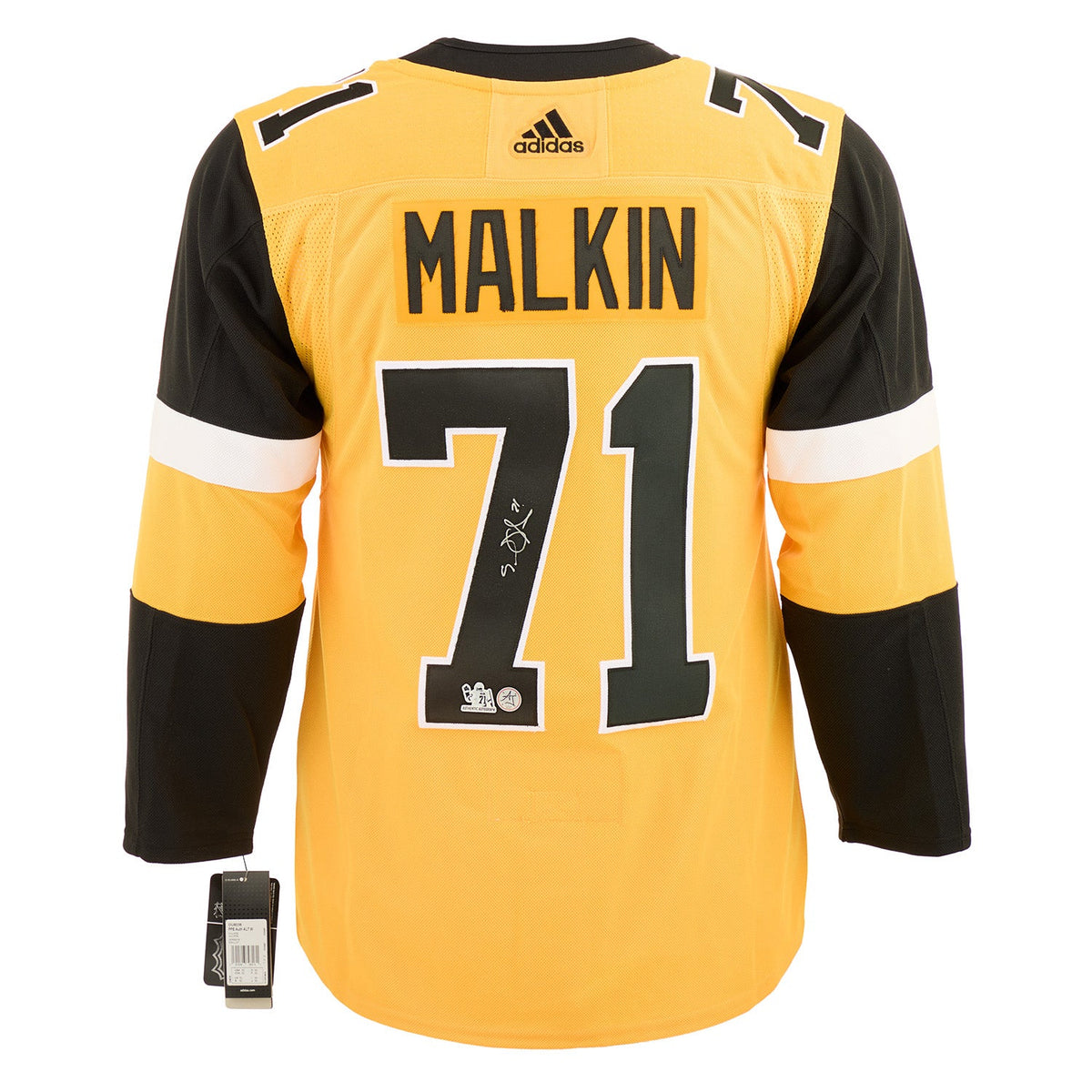 Evgeni Malkin Signed Pittsburgh Penguins Alternate adidas Jersey product image 1, provided for visual reference and product