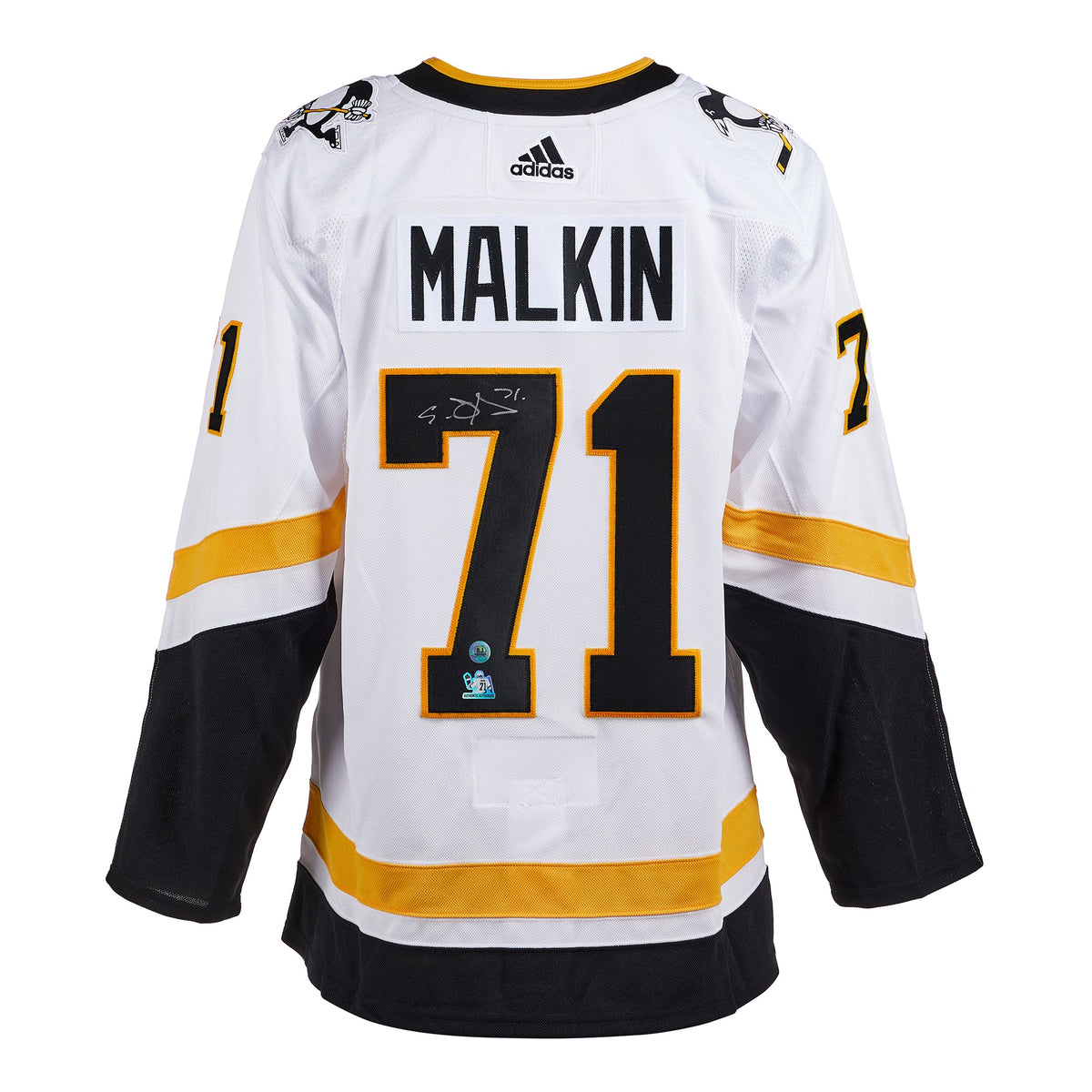 Evgeni Malkin Signed Pittsburgh Penguins Reverse Retro adidas Jersey product image 1, provided for visual reference and