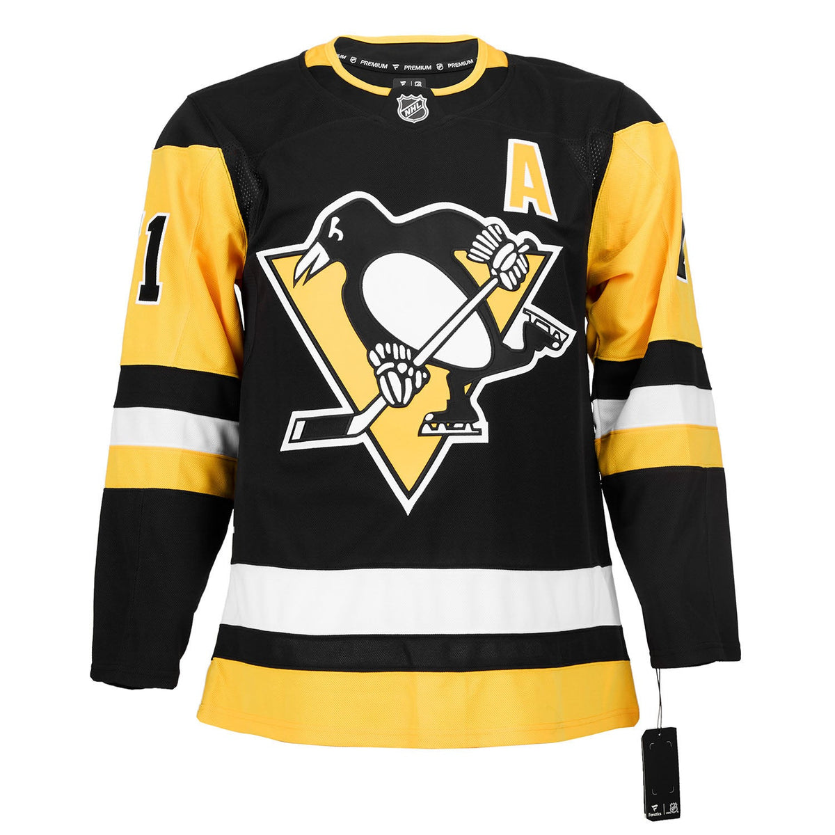 Evgeni Malkin Autographed Pittsburgh Penguins Fanatics Premium Jersey product image 2, provided for visual reference and