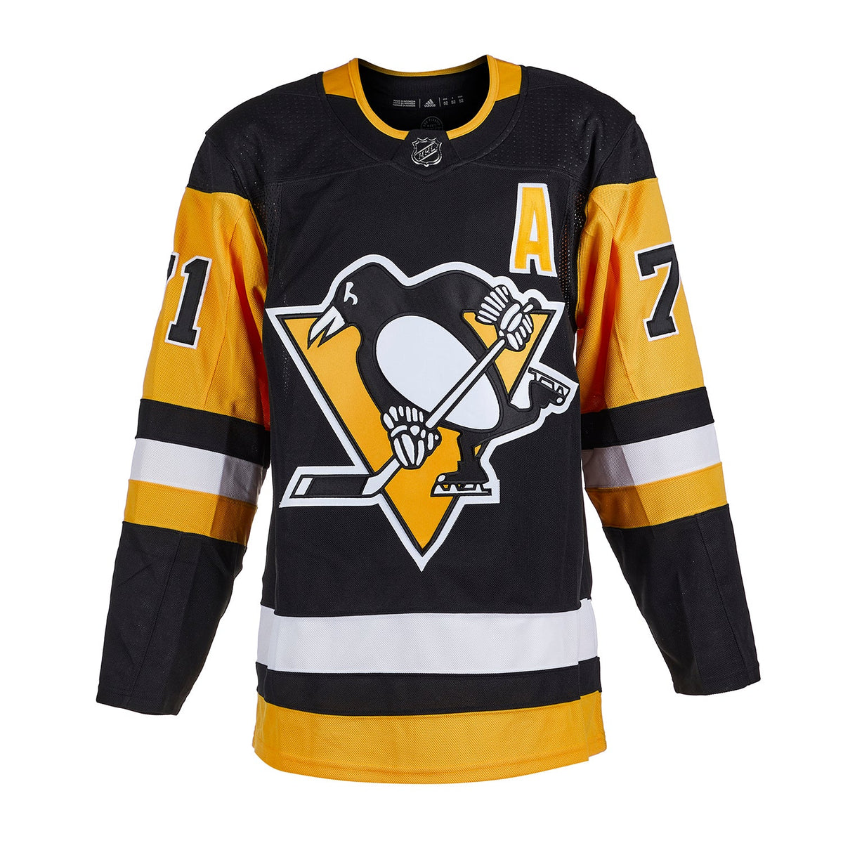 Evgeni Malkin Signed Pittsburgh Penguins adidas Jersey with Art Ross Note product image 2, provided for visual reference and