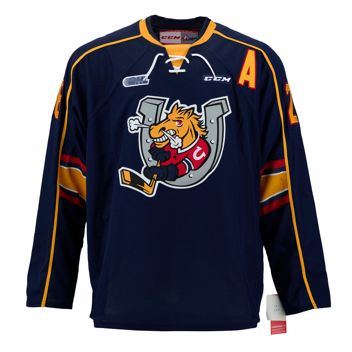 Andrew Mangiapane Autographed Barrie Colts CCM CHL Hockey Jersey product image 2, provided for visual reference and product