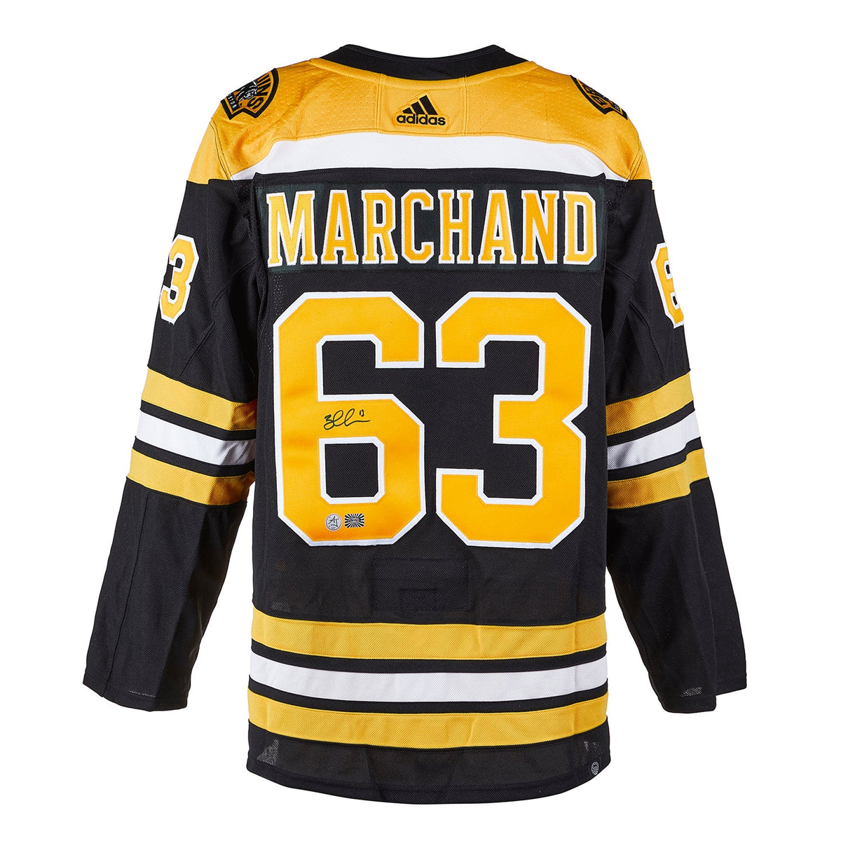 Brad Marchand Autographed Boston Bruins adidas Jersey product image 1, provided for visual reference and product detail