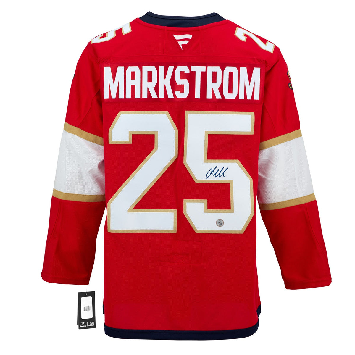 Jacob Markstrom Signed Florida Panthers Fanatics Premium Jersey product image 1, provided for visual reference and product
