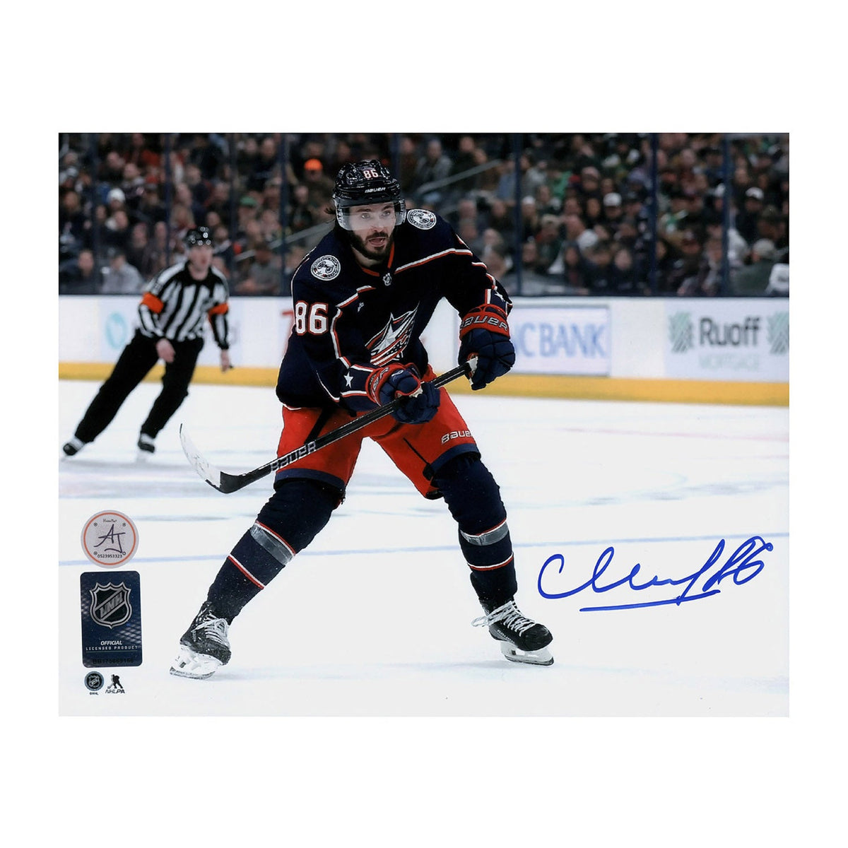 Kirill Marchenko Autographed Columbus Blue Jackets Hockey 8x10 Photo product image 1, provided for visual reference and