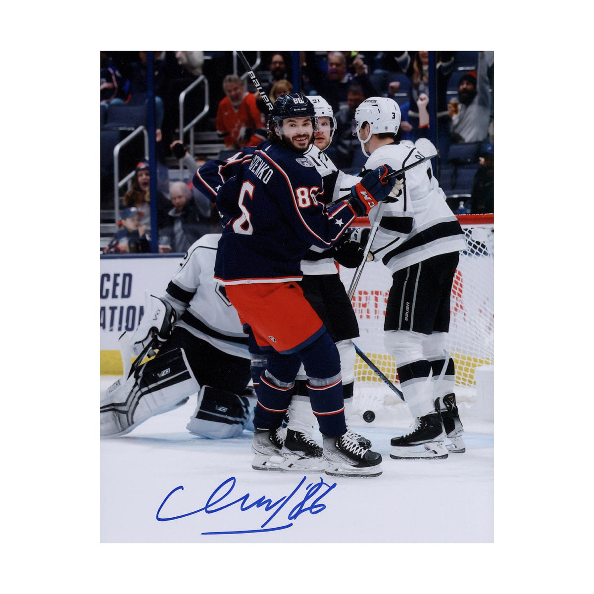 Kirill Marchenko Signed Columbus Blue Jackets 1st NHL Goal 8x10 Photo product image 1, provided for visual reference and