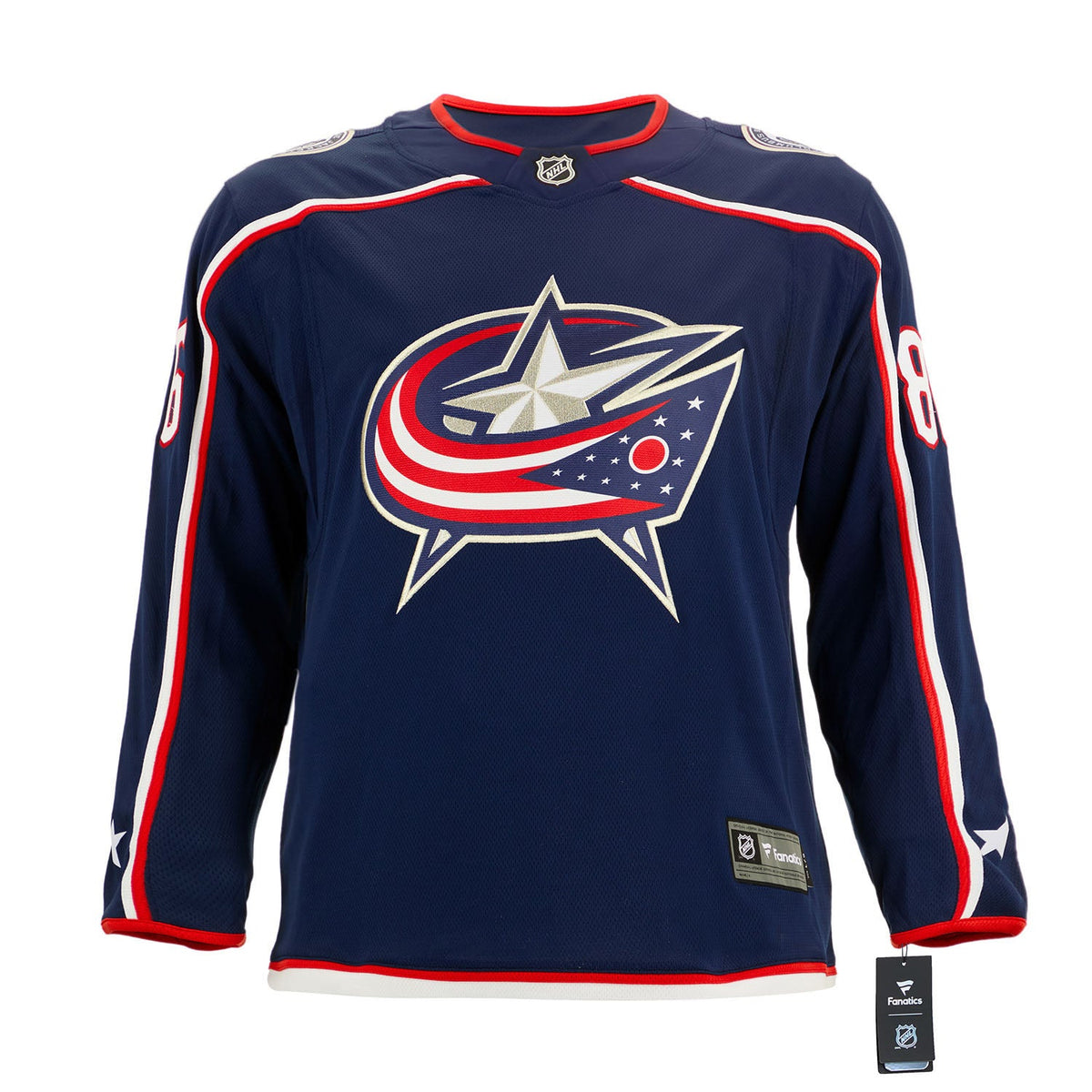 Kirill Marchenko Signed Columbus Blue Jackets Fanatics Breakaway Jersey product image 2, provided for visual reference and