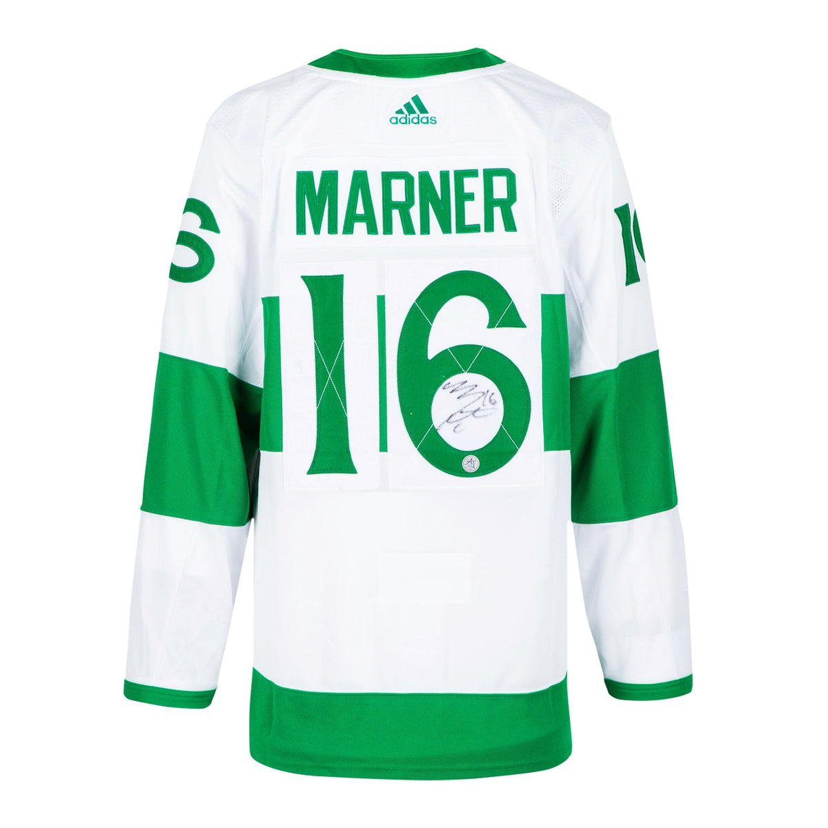 Mitch Marner Signed Toronto Maple Leafs St Pats Heritage adidas Jersey product image 1, provided for visual reference and