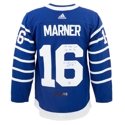 Mitch Marner Toronto Arenas Signed 1st Star Century Game adidas Jersey #/16 product image 1, provided for visual reference