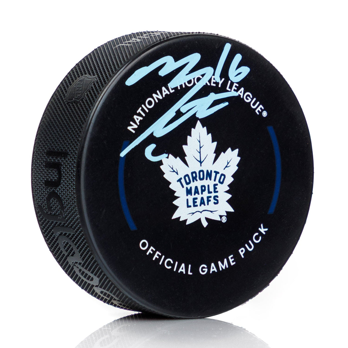 Mitch Marner Signed Toronto Maple Leafs Official Game Puck product image 1, provided for visual reference and product detail