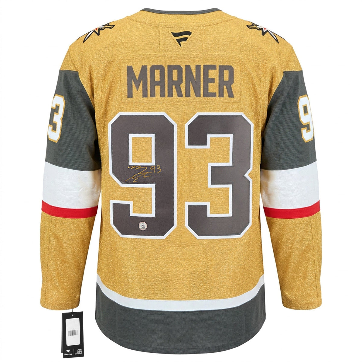 Mitch Marner Autographed Vegas Golden Knights Fanatics Premium Jersey product image 1, provided for visual reference and