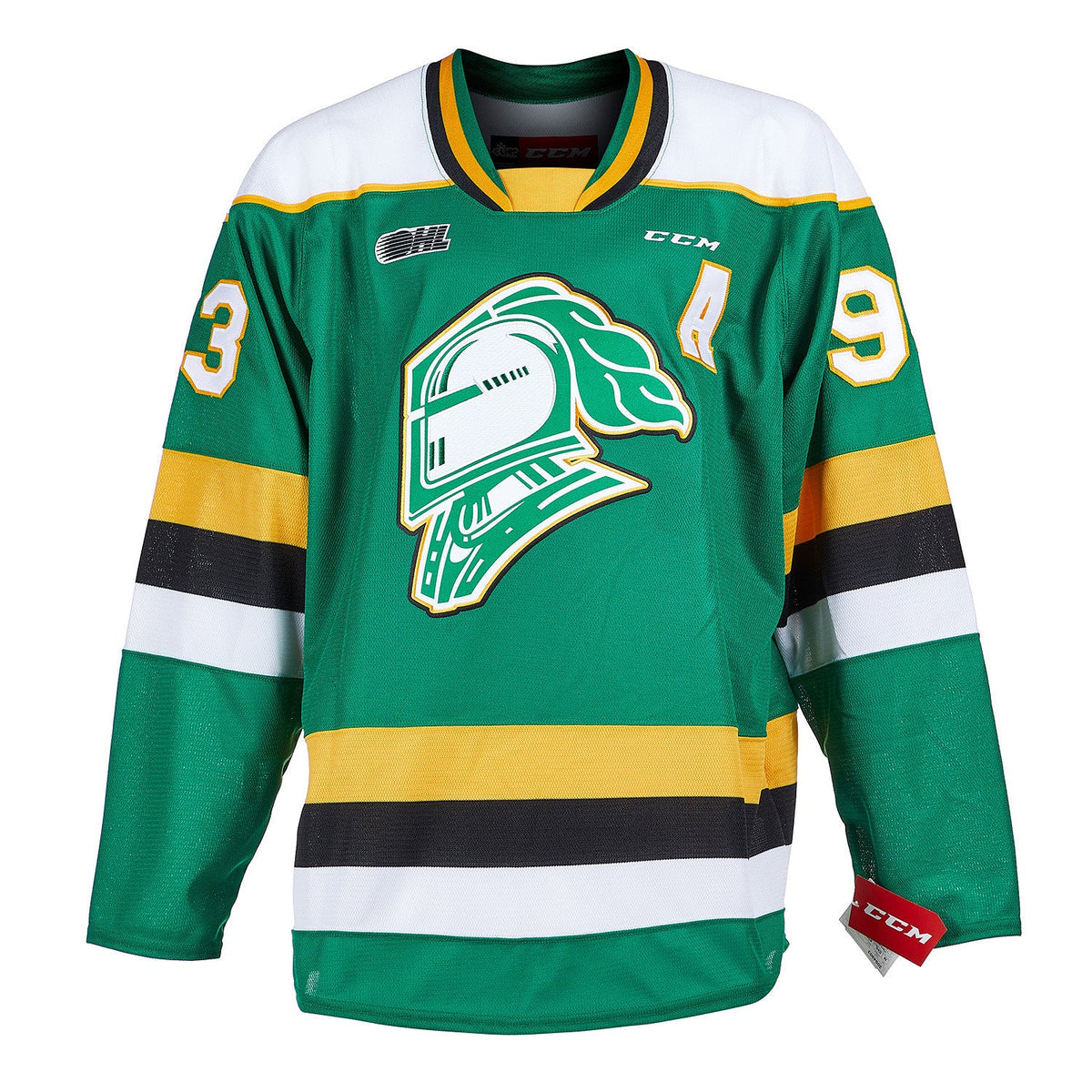 Mitch Marner Autographed London Knights Replica CCM Hockey Jersey product image 2, provided for visual reference and product