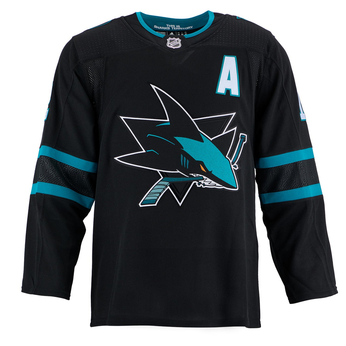 Patrick Marleau Autographed San Jose Sharks Alternate Black adidas Jersey product image 2, provided for visual reference and