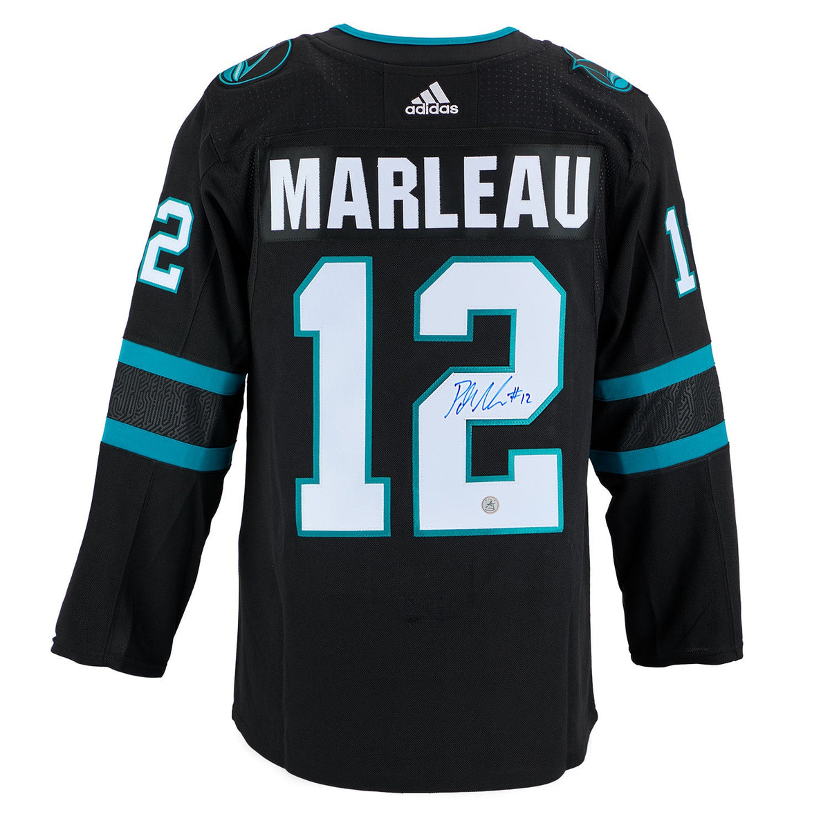 Patrick Marleau Autographed San Jose Sharks Alternate Black adidas Jersey product image 1, provided for visual reference and