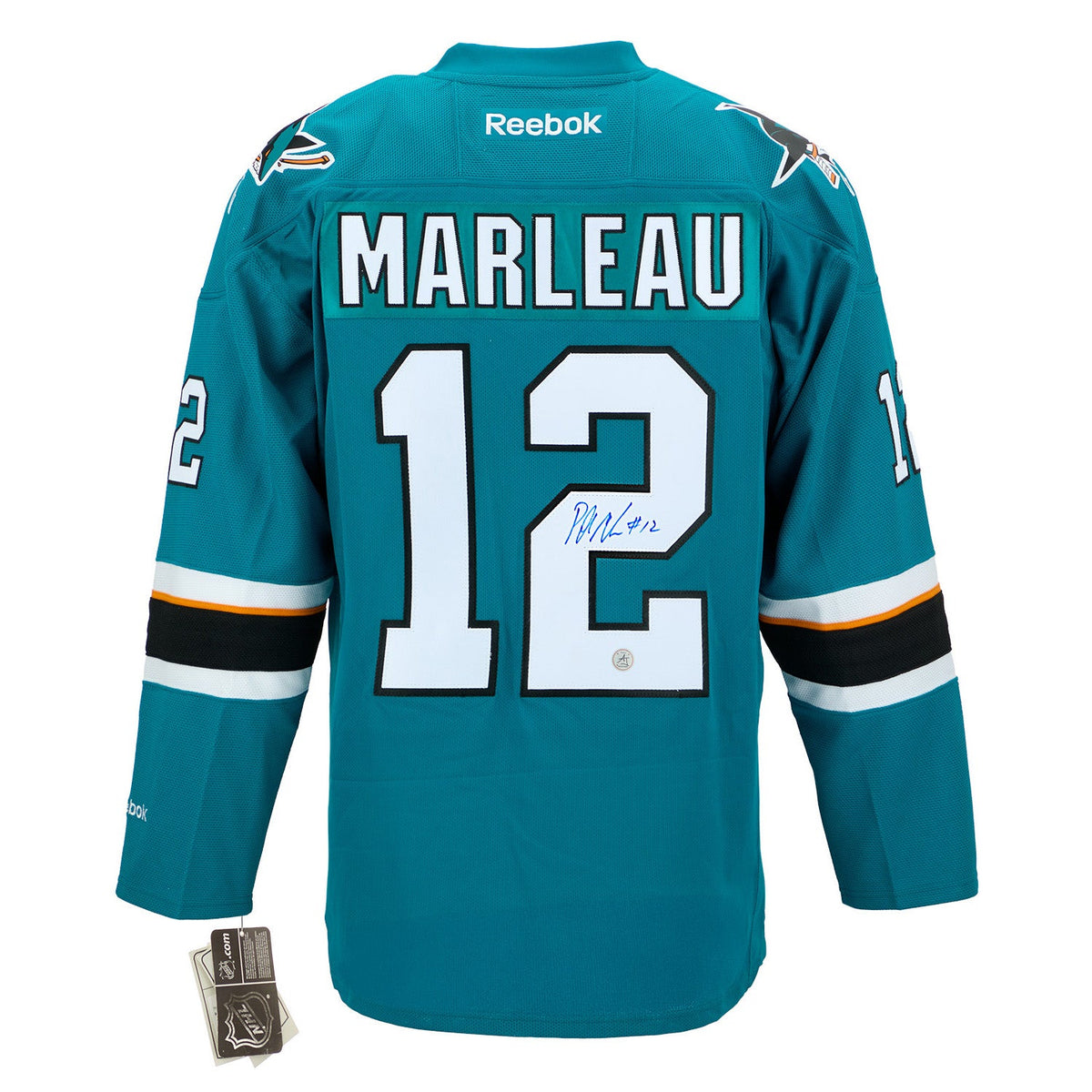 Patrick Marleau Signed San Jose Sharks Vintage Reebok Jersey product image 1, provided for visual reference and product