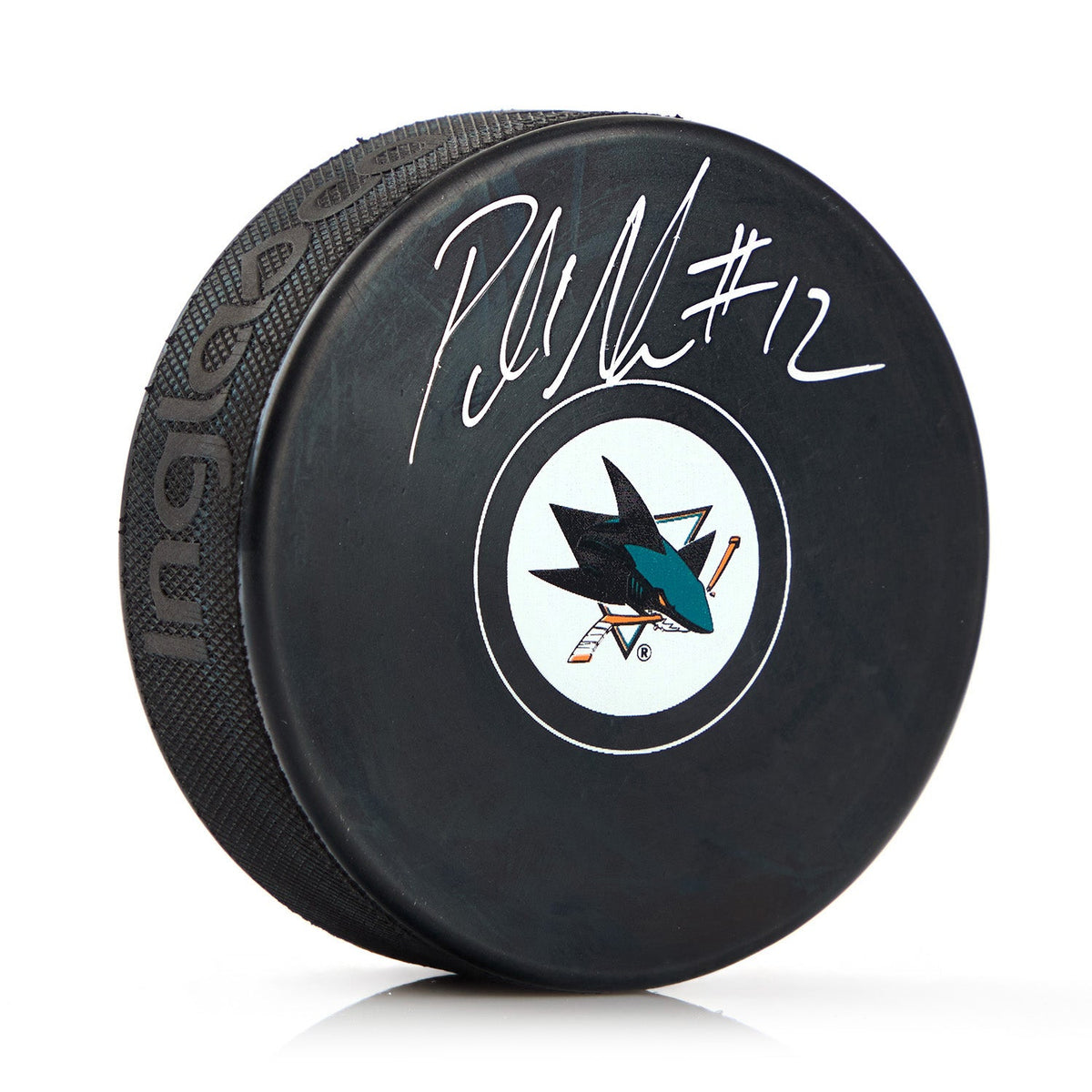 Patrick Marleau Autographed San Jose Sharks Hockey Puck product image 1, provided for visual reference and product detail