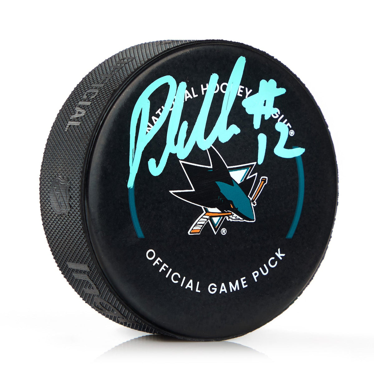 Patrick Marleau Signed San Jose Sharks Official Game Puck product image 1, provided for visual reference and product detail