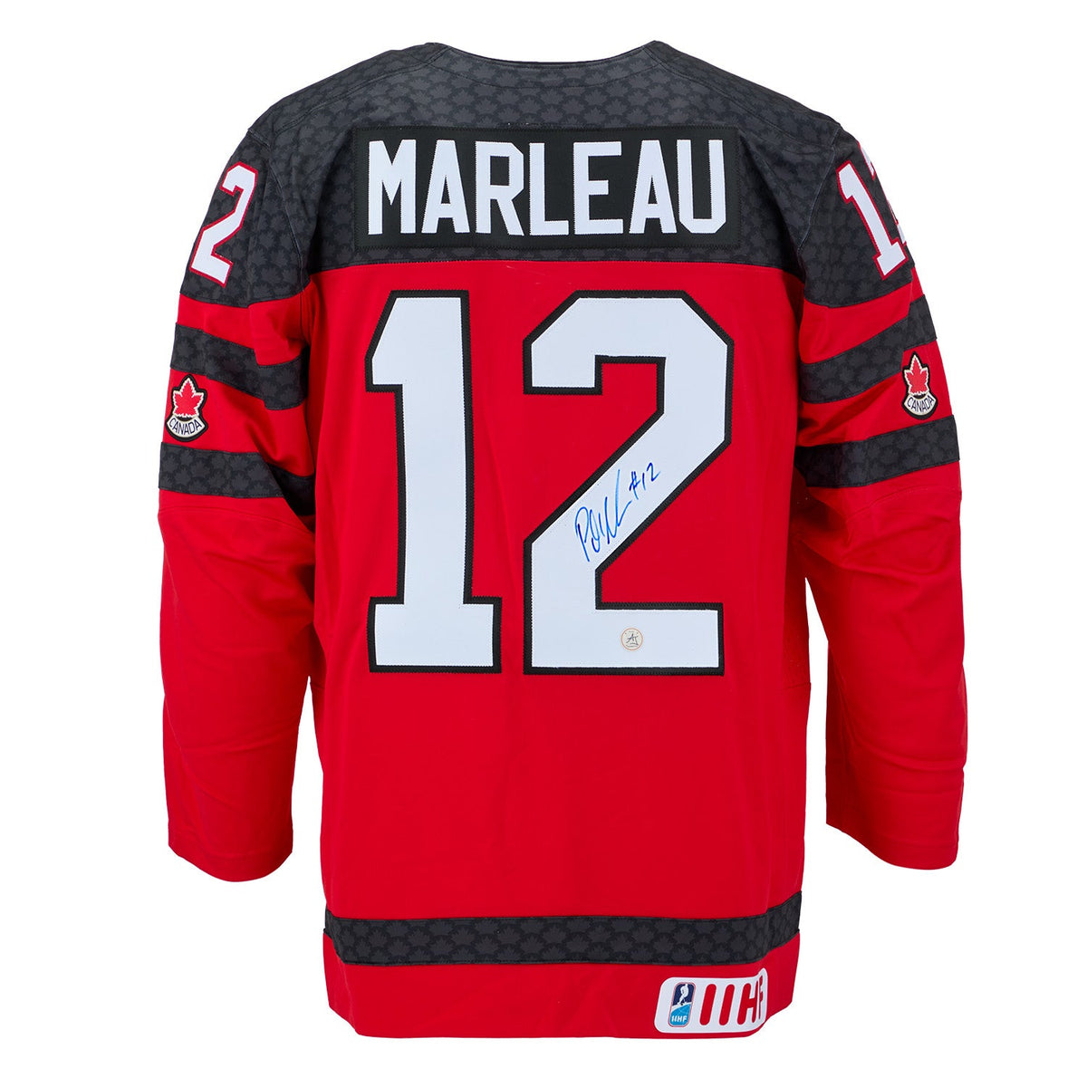 Patrick Marleau Autographed Team Canada Red Nike Hockey Jersey product image 1, provided for visual reference and product